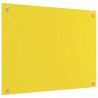 Panel kuchenny Żółty 80 x 60 cm szkło hartowane