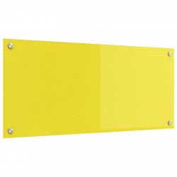 Panel kuchenny Żółty 90 x 40 cm szkło hartowane