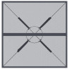 Stolik ogrodowy, antracytowy, 80x80x72,5 cm, stalowa siatka