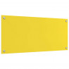 Panel kuchenny Żółty 90 x 40 cm szkło hartowane