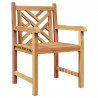 Krzesło 2 pcs Brązowy 60 x 58 x 90 cm Lite drewno teakowe