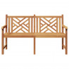 ławka Brązowy 150 x 60 x 90 cm Lite drewno teakowe