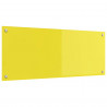 Panel kuchenny Żółty 100 x 40 cm szkło hartowane