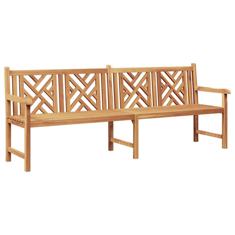 ławka Brązowy 228 x 60 x 90 cm Lite drewno teakowe