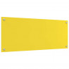 Panel kuchenny Żółty 100 x 40 cm szkło hartowane