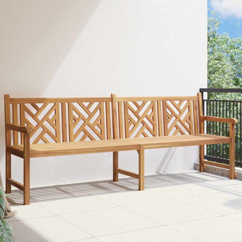 ławka Brązowy 228 x 60 x 90 cm Lite drewno teakowe