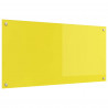 Panel kuchenny Żółty 100 x 50 cm szkło hartowane