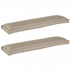 Zestaw poduszek na paletę 2 pcs Ciemnoszary 150 x 40 x 8 cm
