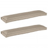 Zestaw poduszek na paletę 2 pcs Ciemnoszary 150 x 40 x 8 cm