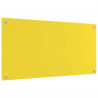 Panel kuchenny Żółty 100 x 50 cm szkło hartowane