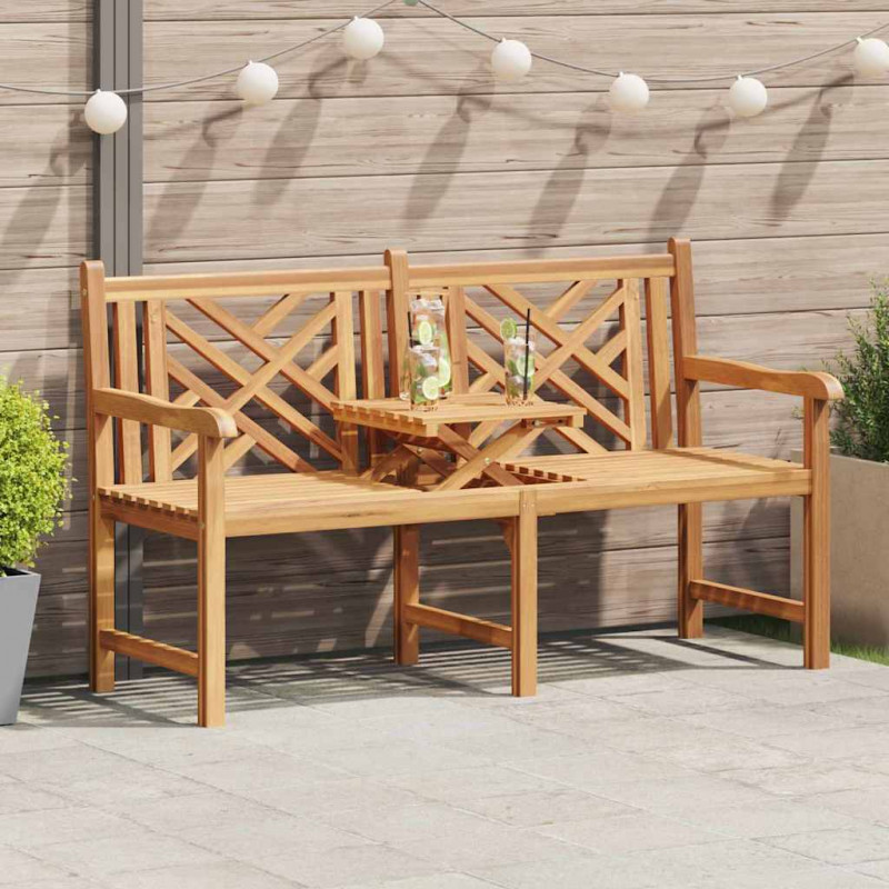 ławka Brązowy 150 x 60 x 90 cm Lite drewno teakowe