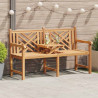 ławka Brązowy 150 x 60 x 90 cm Lite drewno teakowe