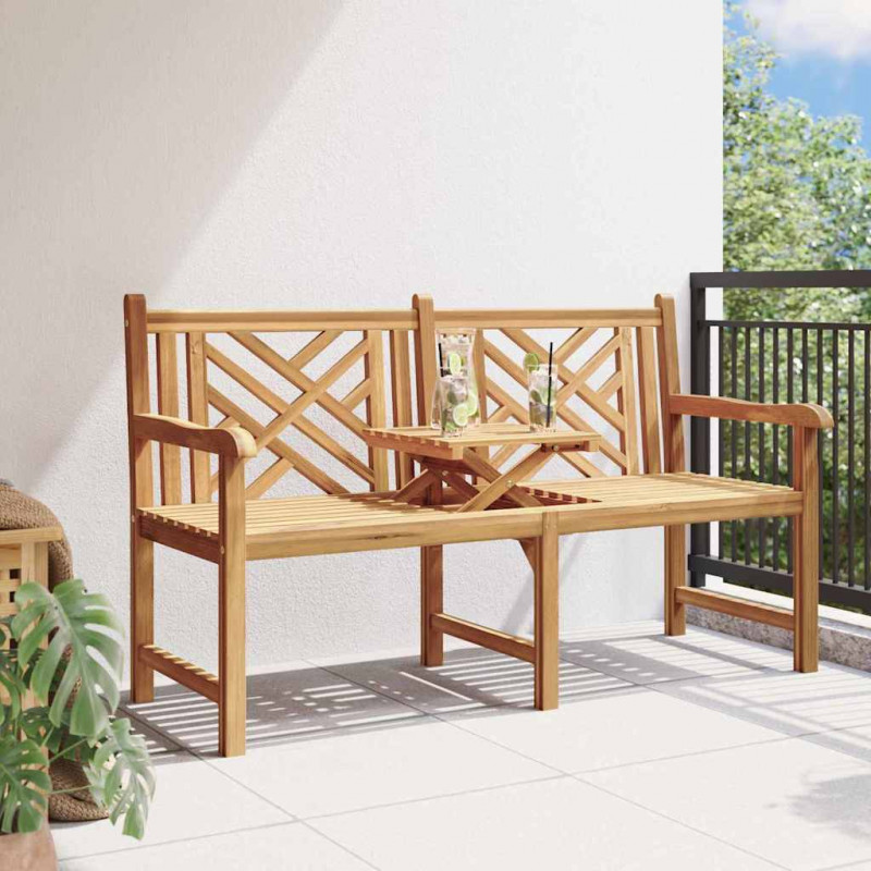 ławka Brązowy 150 x 60 x 90 cm Lite drewno teakowe
