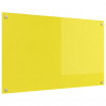 Panel kuchenny Żółty 100 x 60 cm szkło hartowane