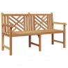 ławka Brązowy 150 x 60 x 90 cm Lite drewno teakowe