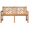 ławka Brązowy 150 x 60 x 90 cm Lite drewno teakowe
