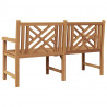 ławka Brązowy 150 x 60 x 90 cm Lite drewno teakowe