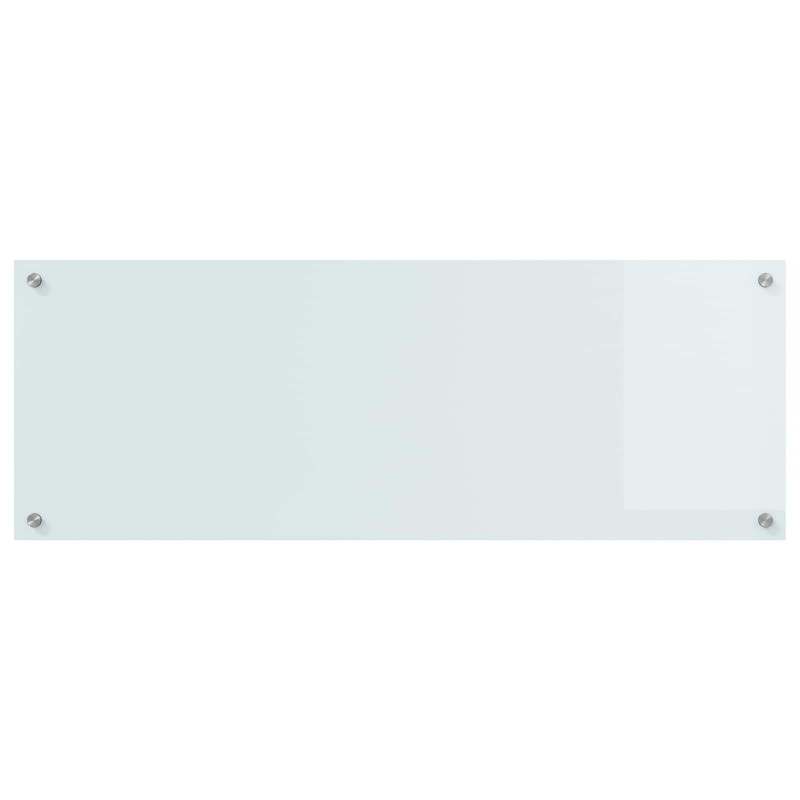 Panel kuchenny Biały 110 x 40 cm szkło hartowane