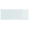 Panel kuchenny Biały 110 x 40 cm szkło hartowane