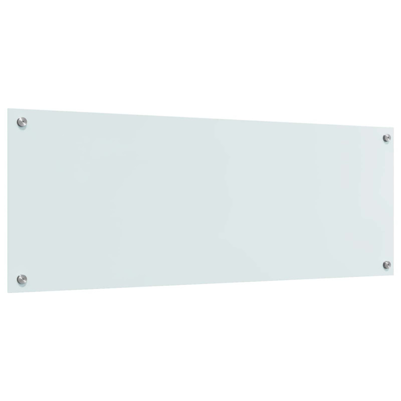 Panel kuchenny Biały 110 x 40 cm szkło hartowane