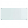 Panel kuchenny Biały 110 x 50 cm szkło hartowane