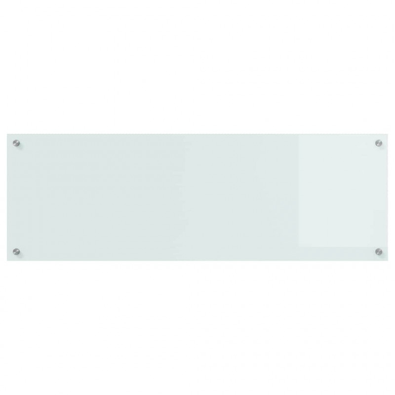 Panel kuchenny Biały 120 x 40 cm szkło hartowane