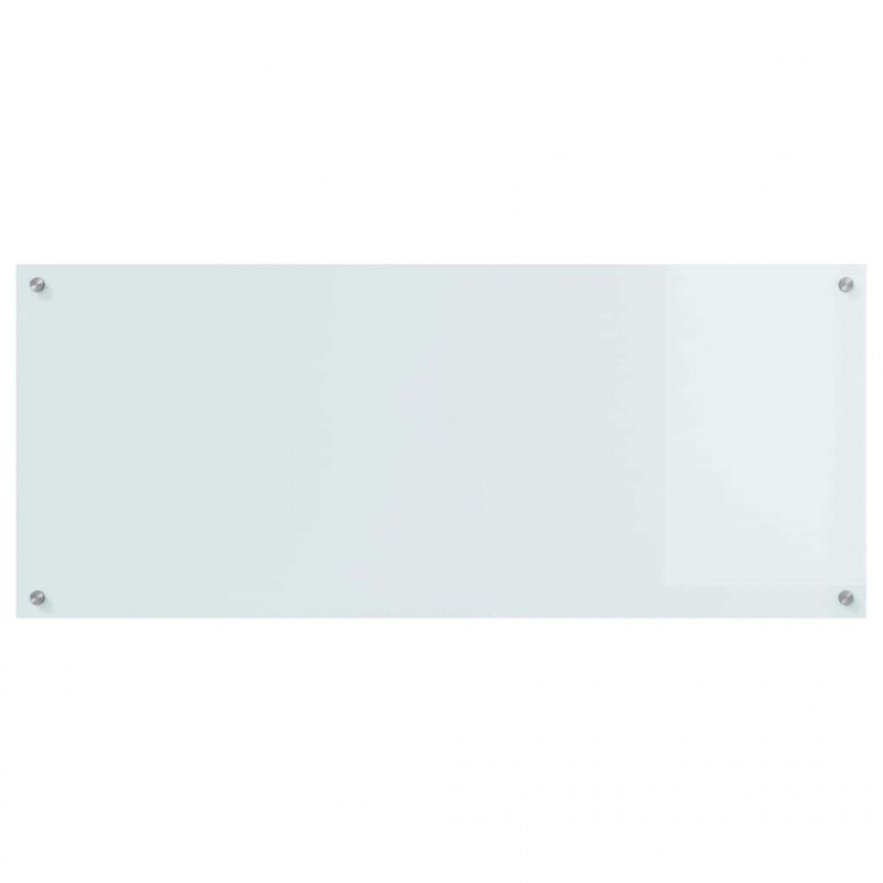 Panel kuchenny Biały 120 x 50 cm szkło hartowane