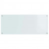 Panel kuchenny Biały 120 x 50 cm szkło hartowane