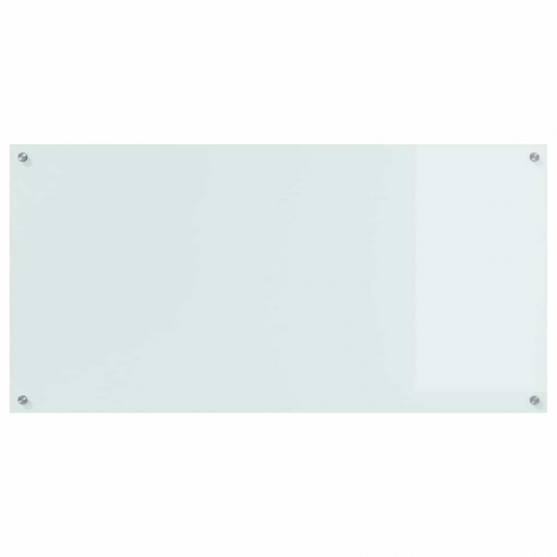 Panel kuchenny Biały 120 x 60 cm szkło hartowane