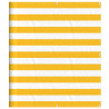 Parawan balkonowy w żółte i białe paski 120x1000 cm