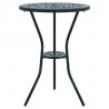 Zestaw Bistro Ogrodowego 3 pcs Zielony Aluminium