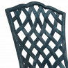 Zestaw Bistro Ogrodowego 3 pcs Zielony Aluminium