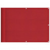 Parawan balkonowy czerwony 75x800 cm 100% poliester Oxford