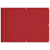 Parawan balkonowy czerwony 75x1000 cm 100% poliester Oxford