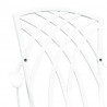 Krzesło Ogrodowe 2 pcs Biały 53 x 51 x 88,5cm Aluminium