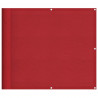 Parawan balkonowy czerwony 90x700 cm 100% poliester Oxford