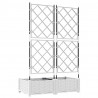 Doniczka ogrodowa 2 pcs Biały 80 x 40 x 125,5 cm