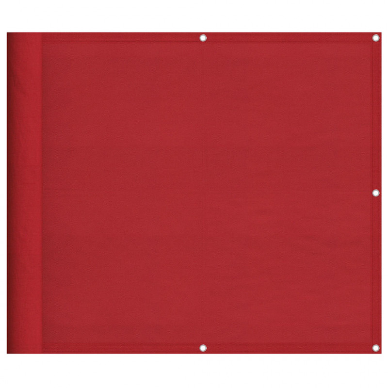 Parawan balkonowy czerwony 90x800 cm 100% poliester Oxford