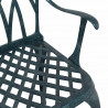 Krzesło Ogrodowe 2 pcs Zielony 53 x 51 x 88,5cm Aluminium
