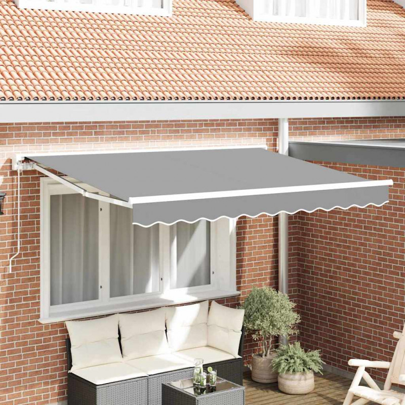 Rama markizy Z regulacją Biały 2,5 x 2 m Stal