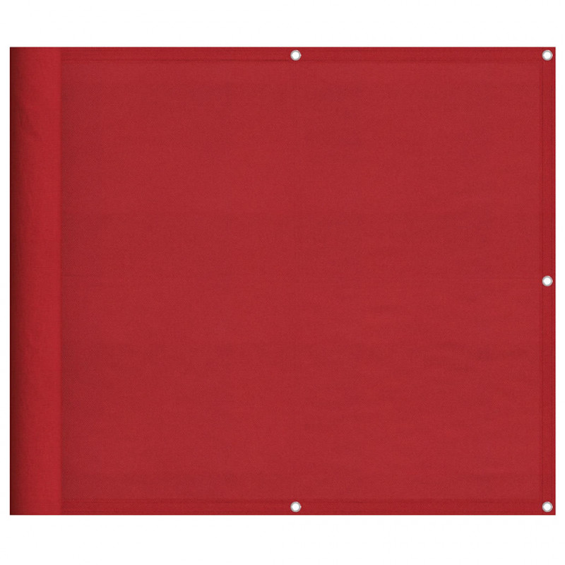 Parawan balkonowy czerwony 90x1000 cm 100% poliester Oxford