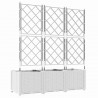 Doniczka ogrodowa 3 pcs Biały 120 x 40 x 143 cm
