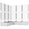 Doniczka ogrodowa 5 pcs Biały 120 x 120 x 125,5 cm
