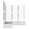 Doniczka ogrodowa 5 pcs Biały 120 x 120 x 125,5 cm