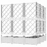 Doniczka ogrodowa 5 pcs Biały 120 x 120 x 125,5 cm