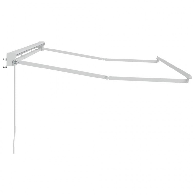 Rama markizy Z regulacją Biały 3,5 x 2 m Stal