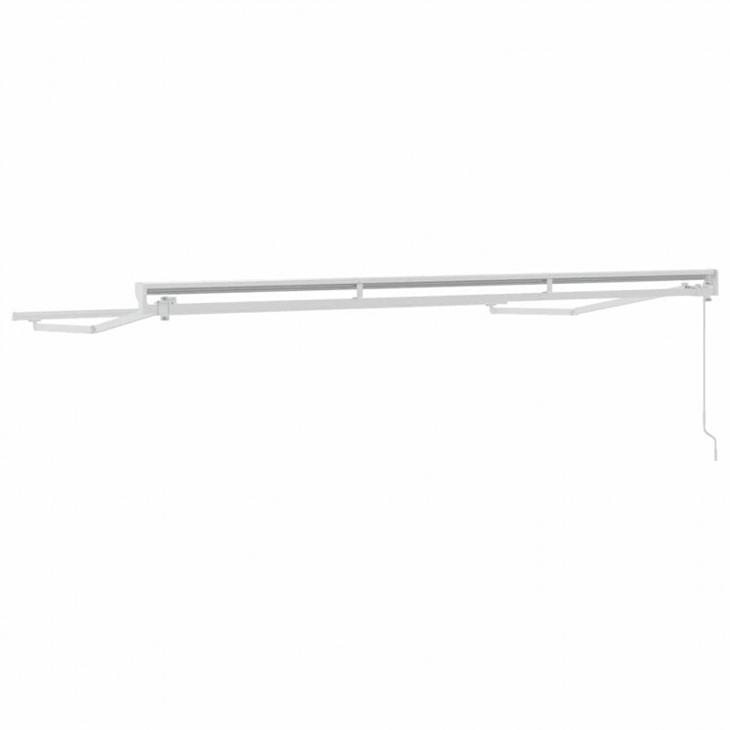 Rama markizy Z regulacją Biały 3,5 x 2 m Stal