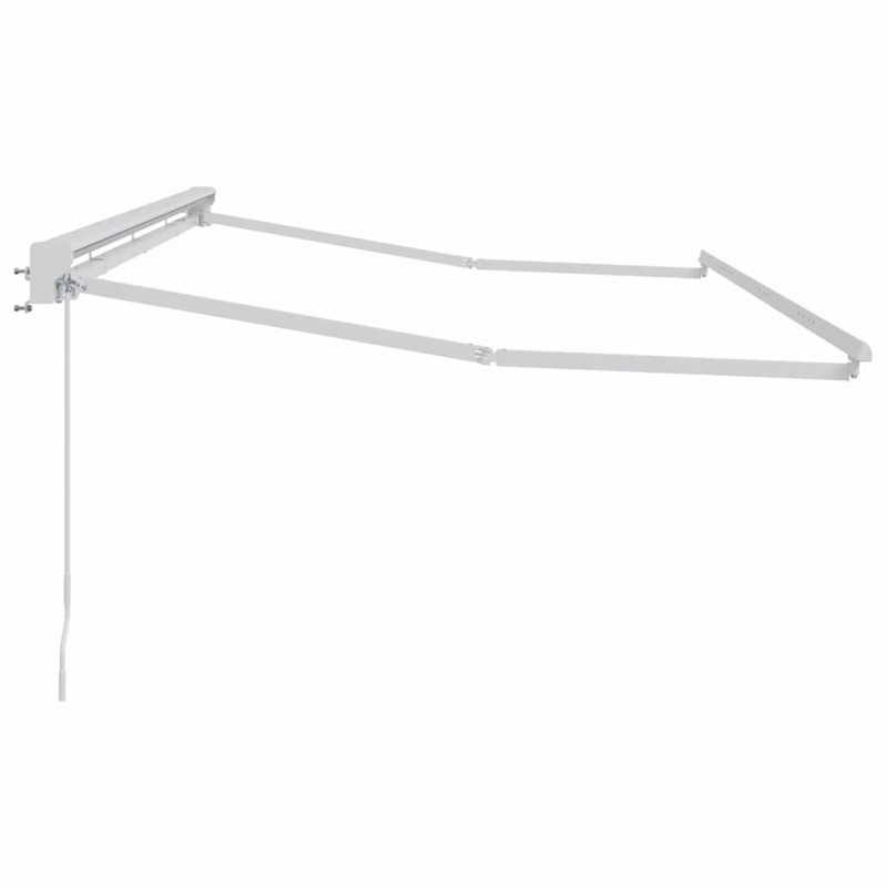 Rama markizy Z regulacją Biały 4 x 2 m Stal
