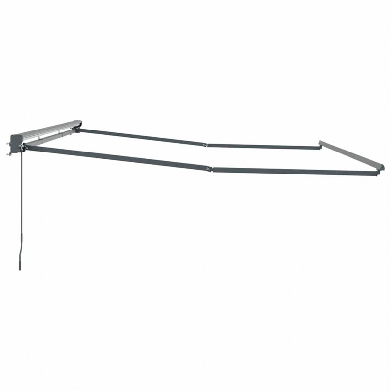 Rama markizy Z regulacją Antracyt 4 × 3 m Stal