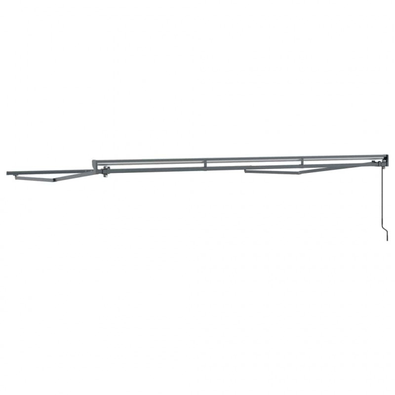 Rama markizy Z regulacją Antracyt 4 × 3 m Stal